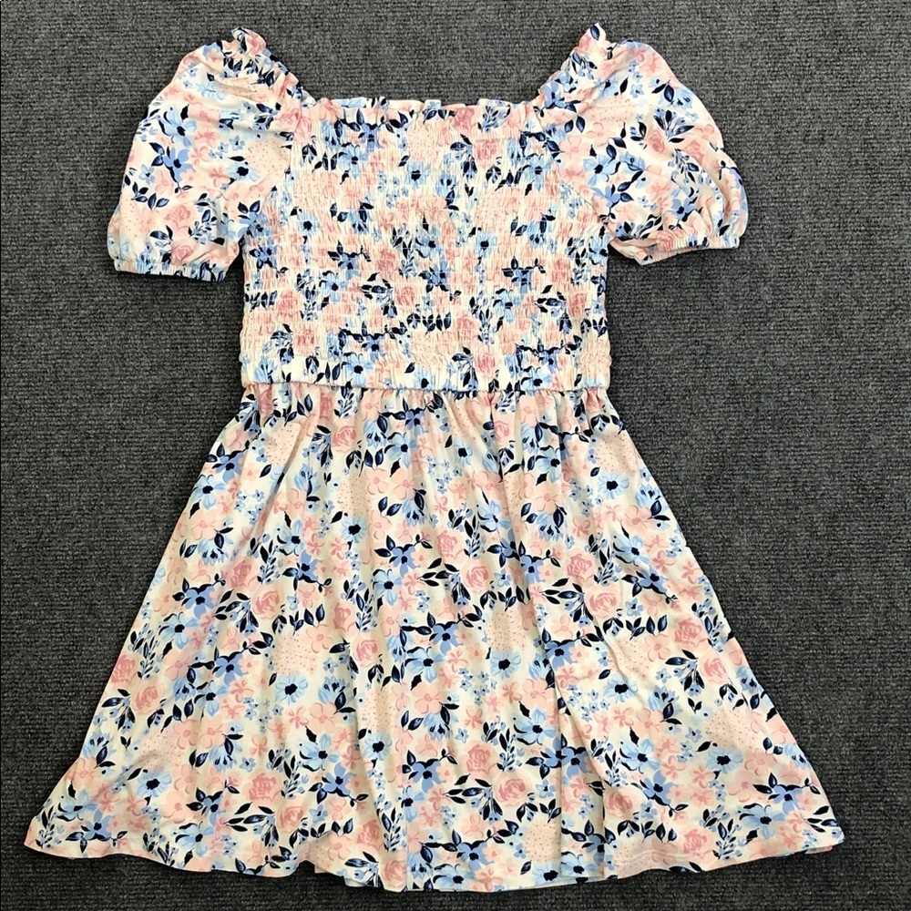 BCBGirls Floral Kids Dress in Pink and Blue (K1)